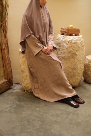 Cupro Wood Grain Soft Milo Hareer Yu Abaya (حرير 玉) - Soft Milo