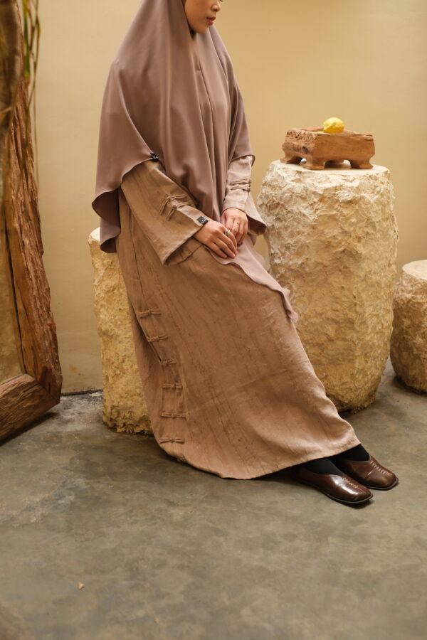 Cupro Wood Grain Soft Milo Hareer Yu Abaya (حرير 玉) - Soft Milo