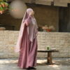 Cupro Marble Dusty Pink Hareer Yu Abaya (حرير 玉) - Dusty Pink