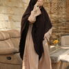 Cupro Wood Grain Khaki Hareer Yu Abaya (حرير 玉) - Khaki