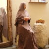 Cupro Wood Grain Milo Hareer Yu Abaya (حرير 玉) - Milo