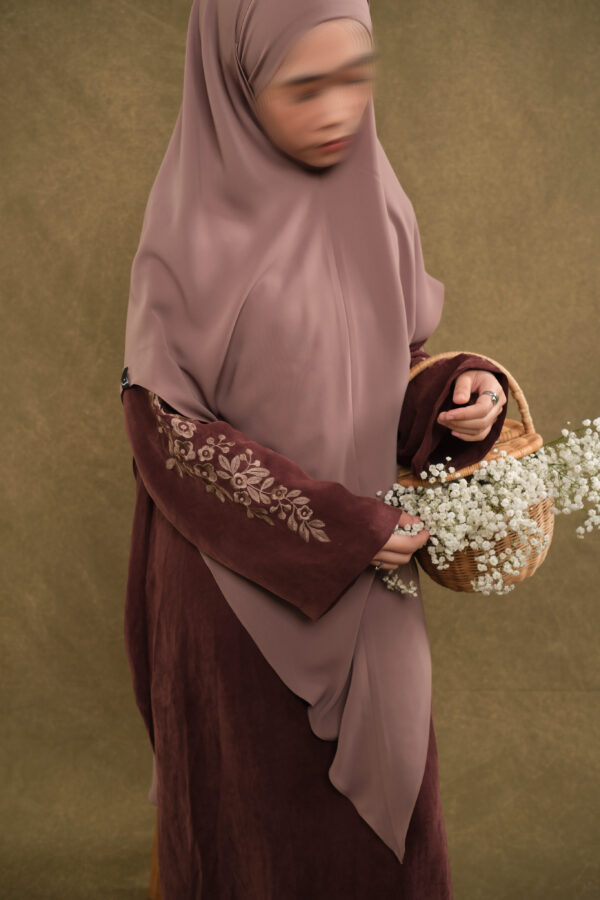 Feray Abaya - Maroon Beans
