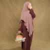 Feray Abaya - Maroon Beans