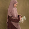 Feray Abaya - Maroon Beans